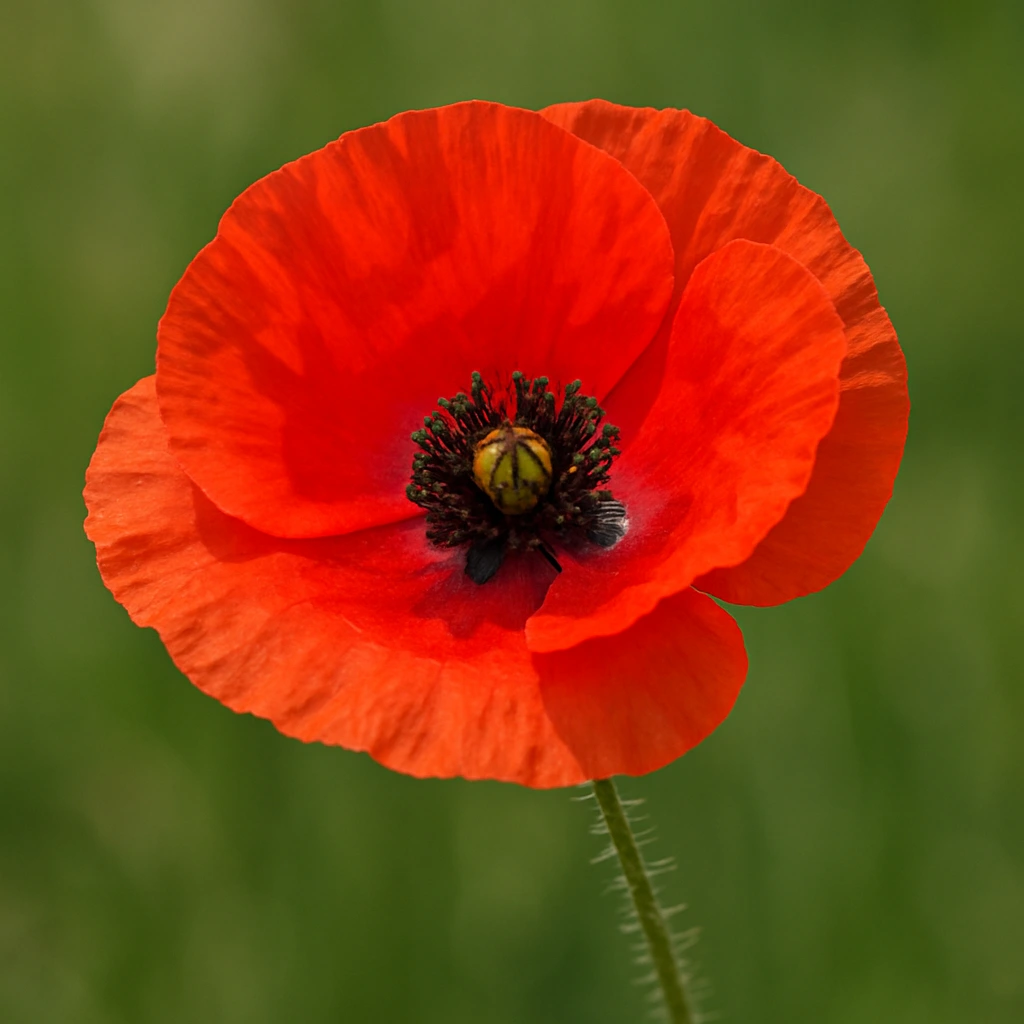Papoila flower at Madrugada Turismo Rural in Évora — a symbol of our peaceful countryside accommodation